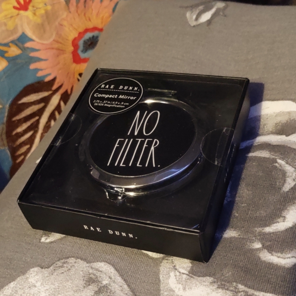 Rae Dunn no filter compact mirror